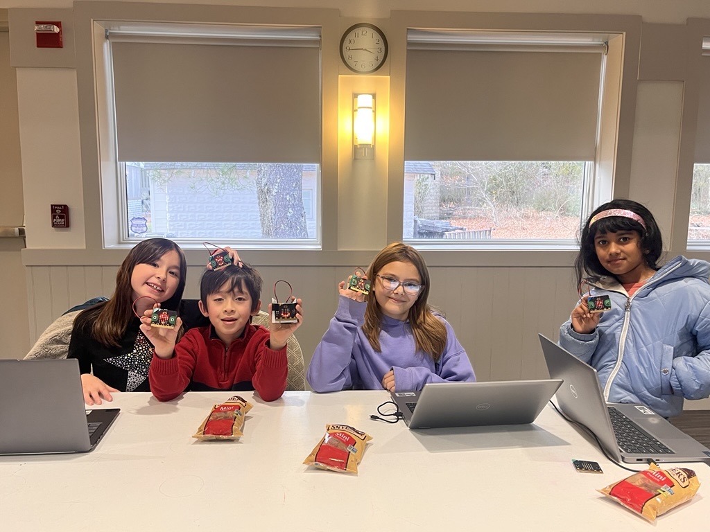 Students coding